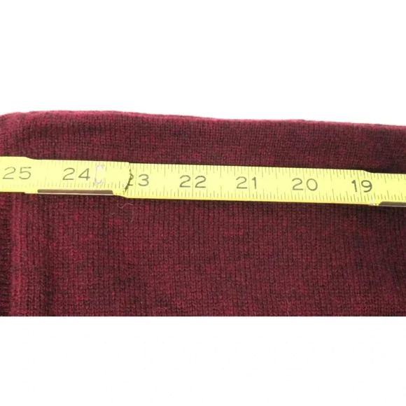 Pendleton V-Neck Pullover Sweater Men's Size XXL Washable Lamb's Wool Dark Red - Picture 7 of 7